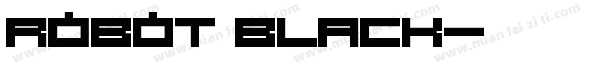 robot black字体转换